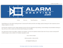 Tablet Screenshot of alarmdrafting.com